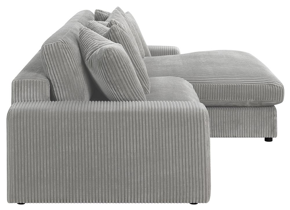 Blaine Upholstered Reversible Sectional Fog - 509900 - Luna Furniture - Dallas Store
