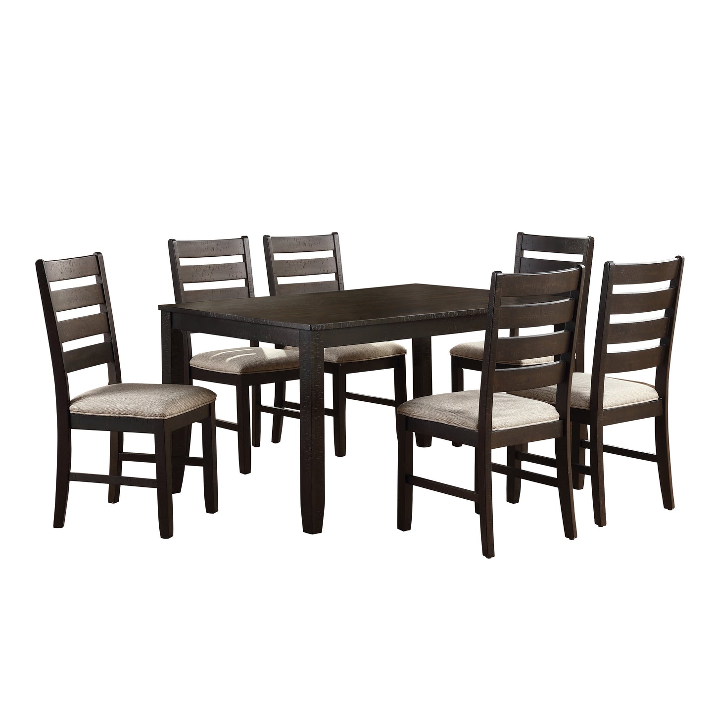 Blair Farm Brown 7-Piece Dining Set - 5709 - Luna Furniture - Dallas Store