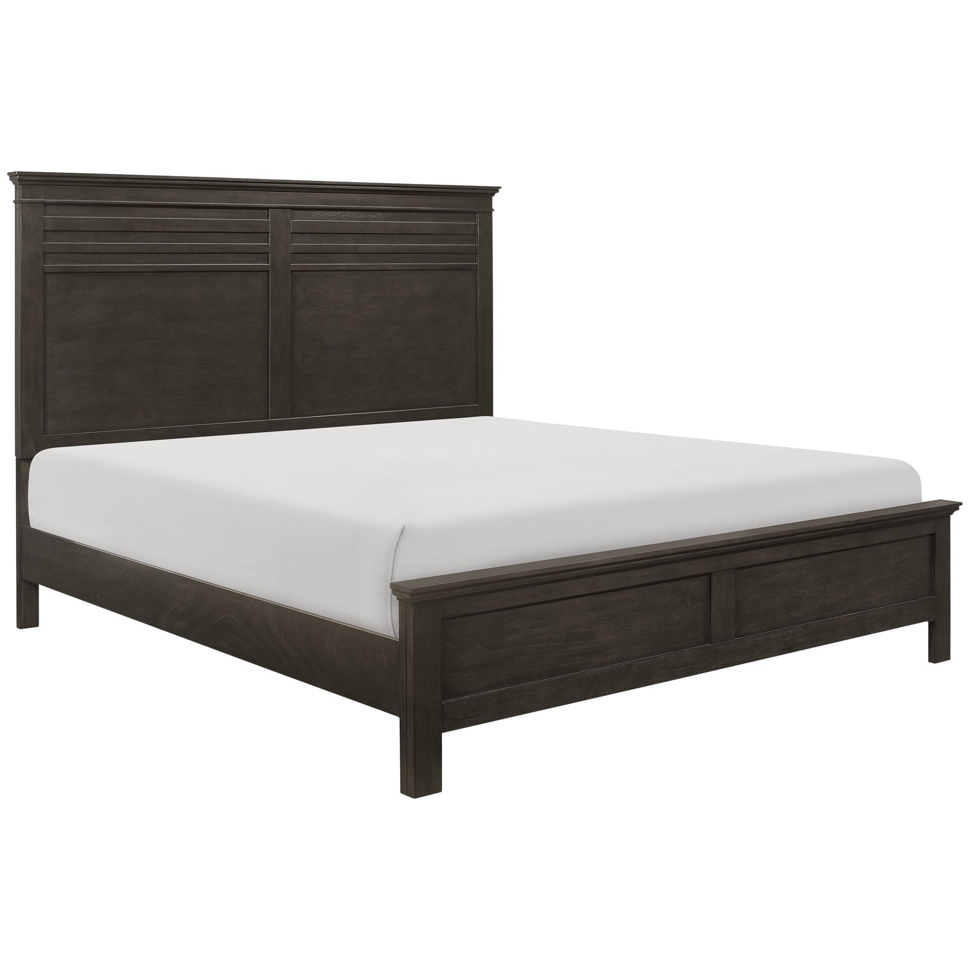 Blaire Farm Charcoal Gray Full Panel Bed - SET | 1675F-1 | 1675F-2 | 1675F-3 - Luna Furniture - Dallas Store