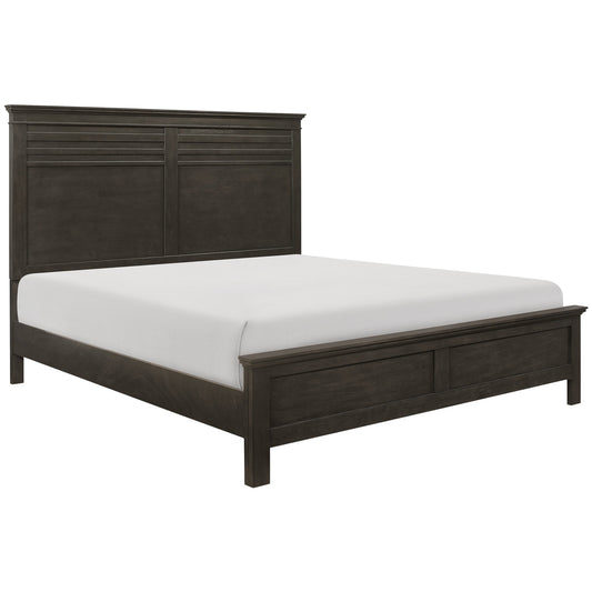 Blaire Farm Charcoal Gray Full Panel Bed - SET | 1675F-1 | 1675F-2 | 1675F-3 - Luna Furniture - Dallas Store