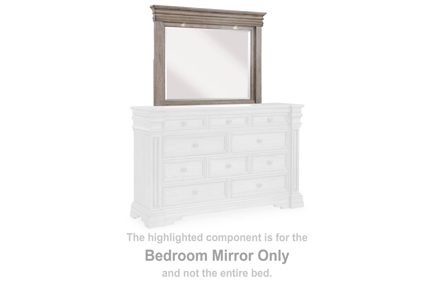 Blairhurst Light Grayish Brown Bedroom Mirror - B916-36 - Luna Furniture - Dallas Store