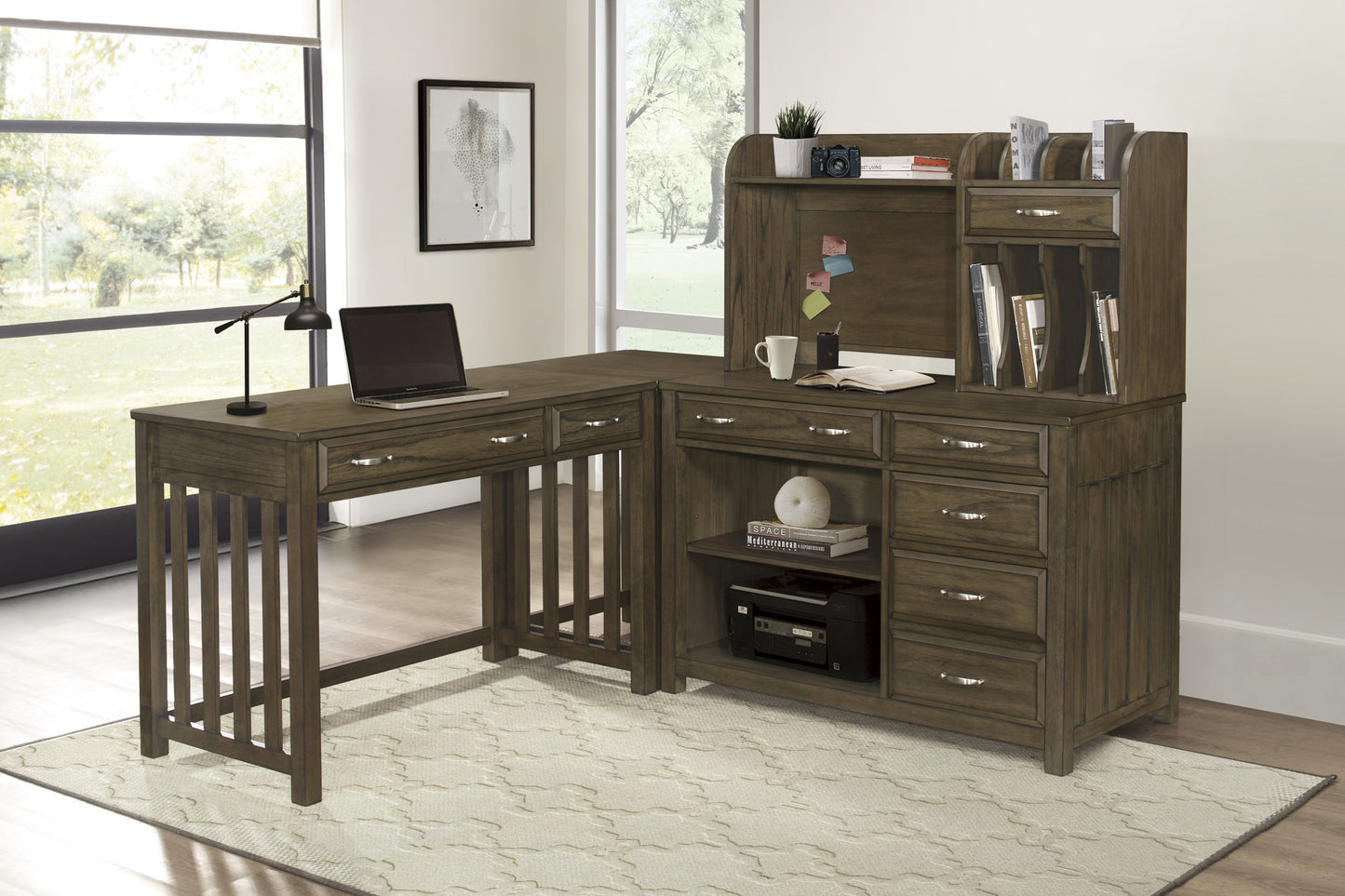 Blanche Brown Gray Credenza - 4522-16 - Luna Furniture - Dallas Store