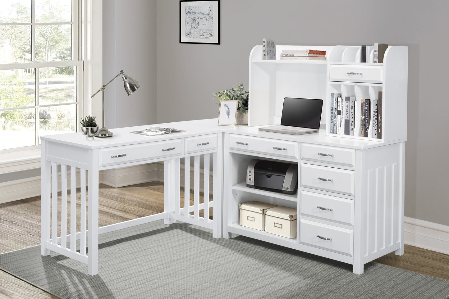 Blanche White Credenza - 4522WH-16 - Luna Furniture - Dallas Store