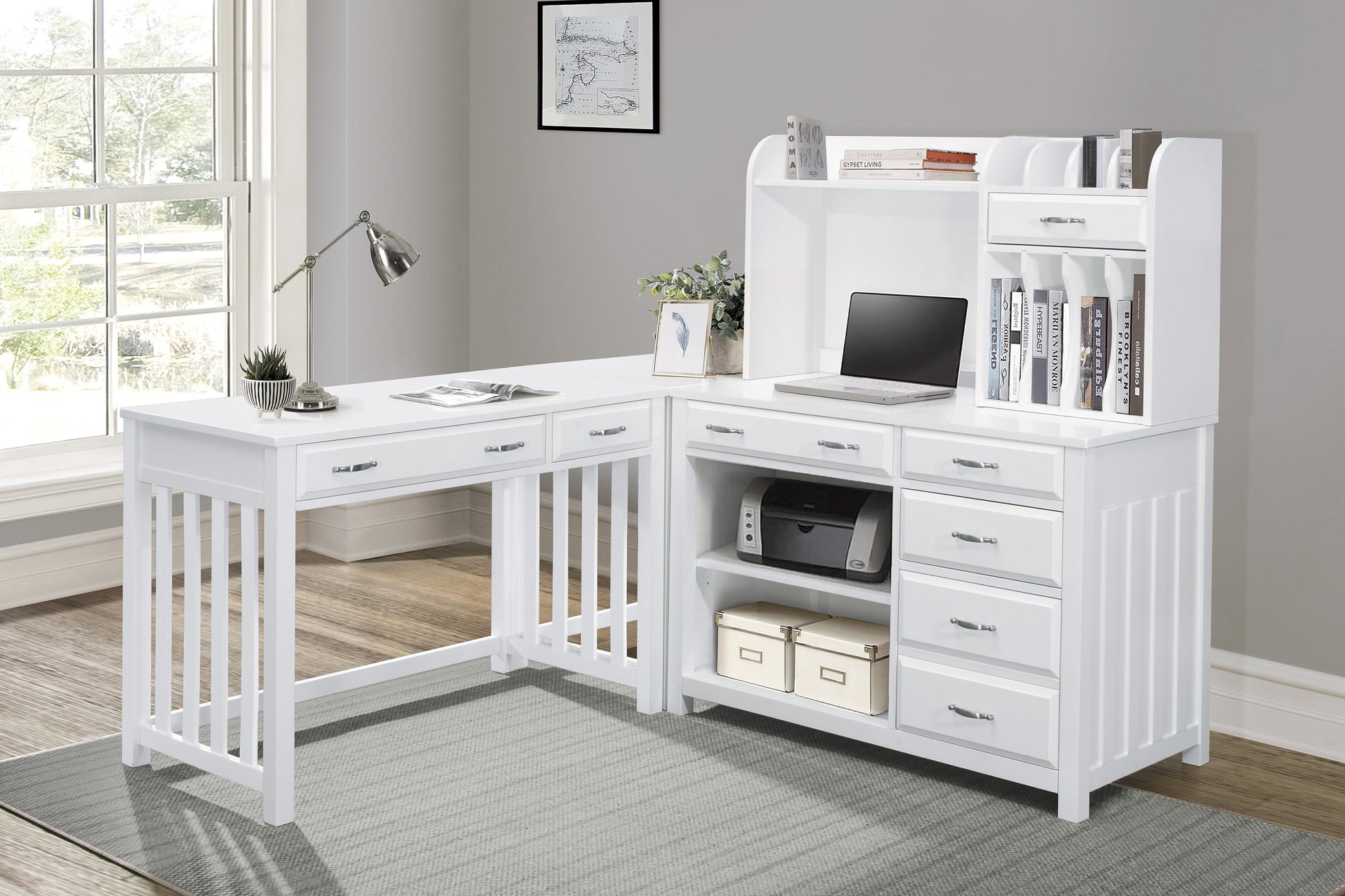 Blanche White Credenza - 4522WH-16 - Luna Furniture - Dallas Store