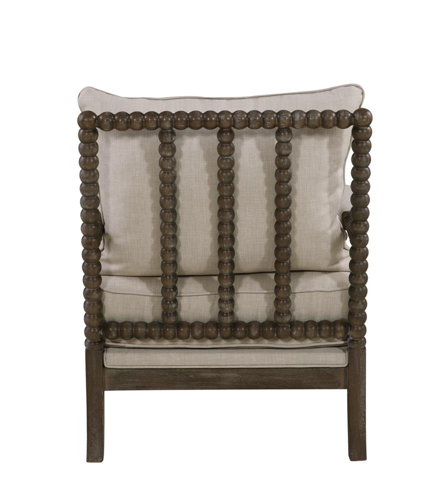 Blanchett Oatmeal/Natural Cushion Back Accent Chair - 905362 - Luna Furniture - Dallas Store