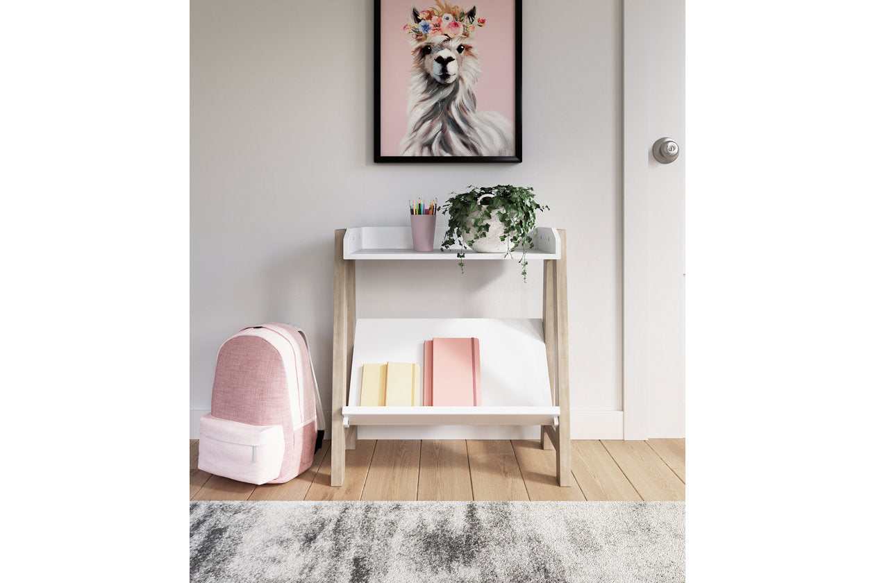 Blariden White/Tan Small Bookcase - A4000361 - Luna Furniture - Dallas Store