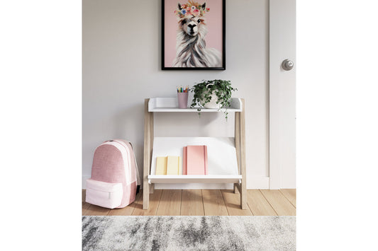 Blariden White/Tan Small Bookcase - A4000361 - Luna Furniture - Dallas Store