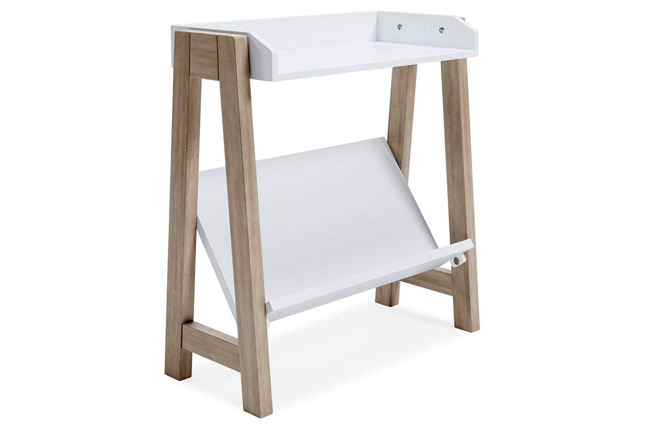 Blariden White/Tan Small Bookcase - A4000361 - Luna Furniture - Dallas Store