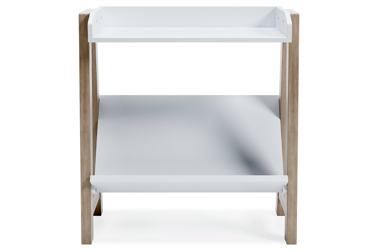 Blariden White/Tan Small Bookcase - A4000361 - Luna Furniture - Dallas Store