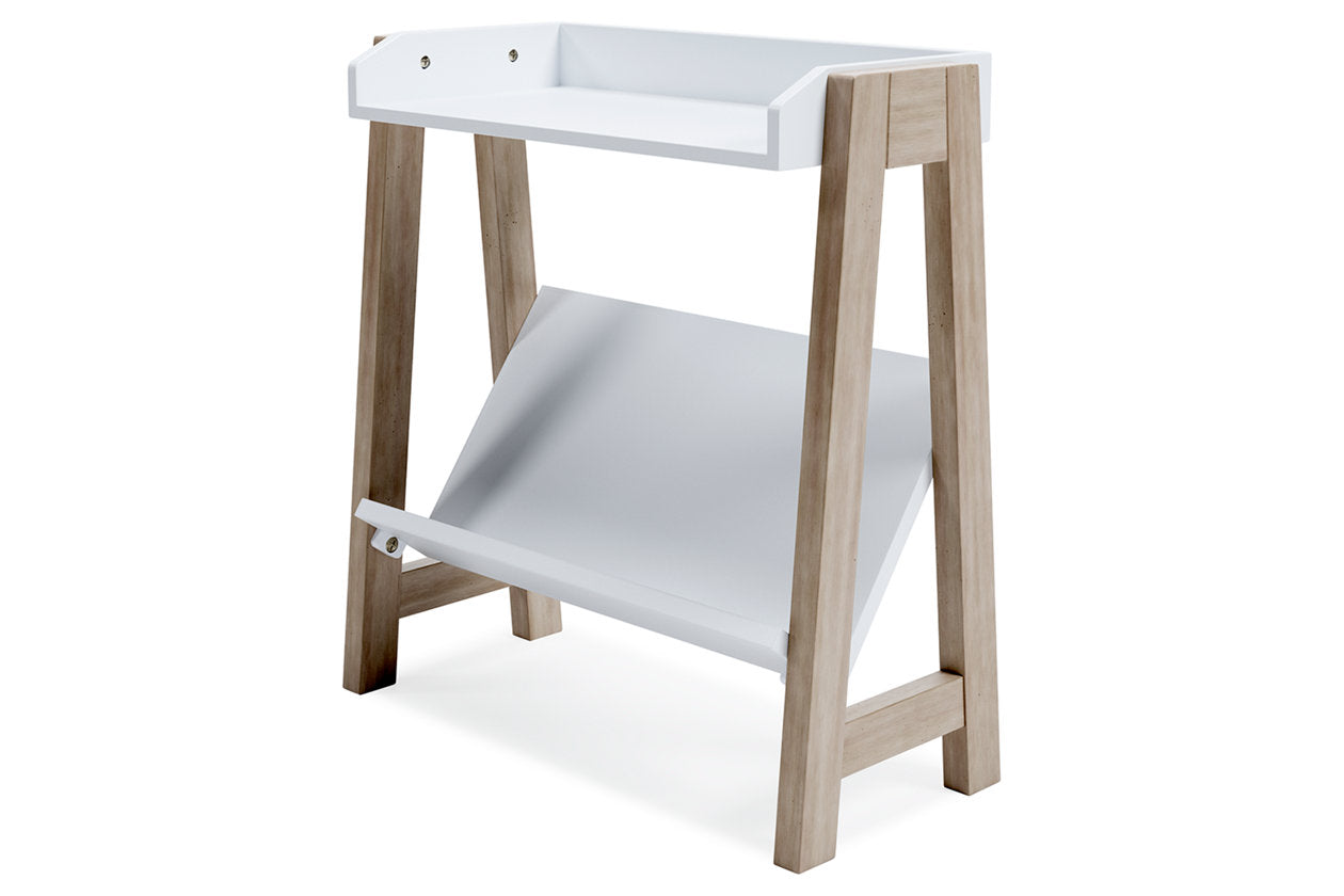 Blariden White/Tan Small Bookcase - A4000361 - Luna Furniture - Dallas Store