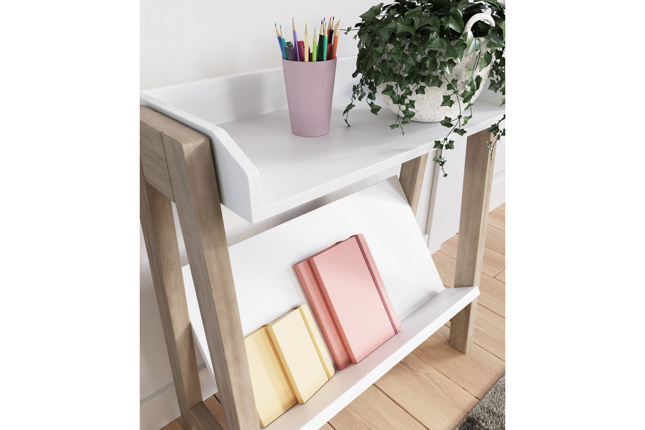 Blariden White/Tan Small Bookcase - A4000361 - Luna Furniture - Dallas Store