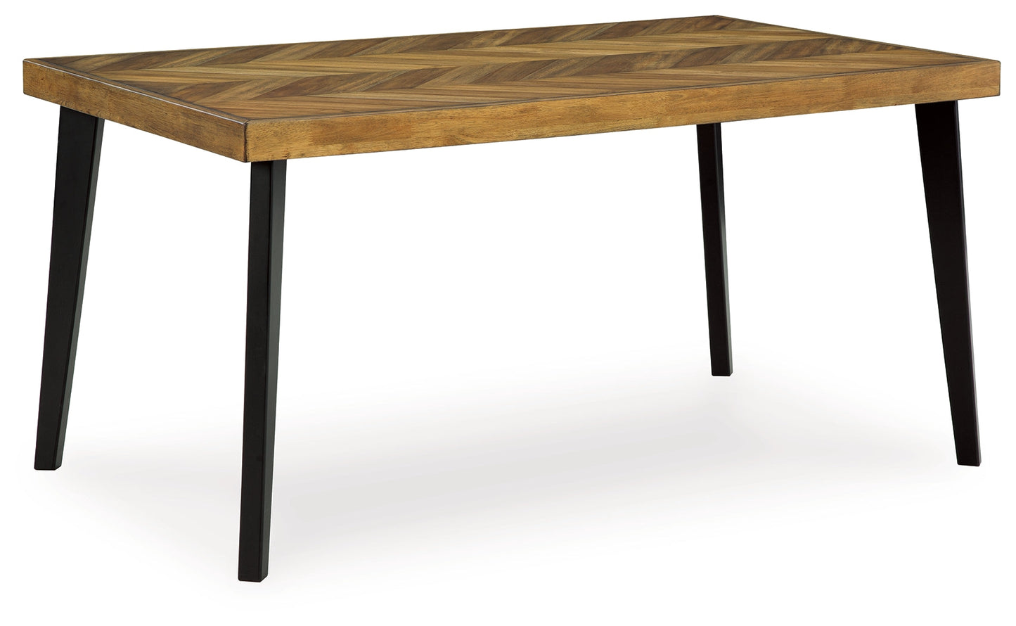 Blondon Brown/Black Dining Table and 6 Chairs (Set of 7) - D413-425 - Luna Furniture - Dallas Store