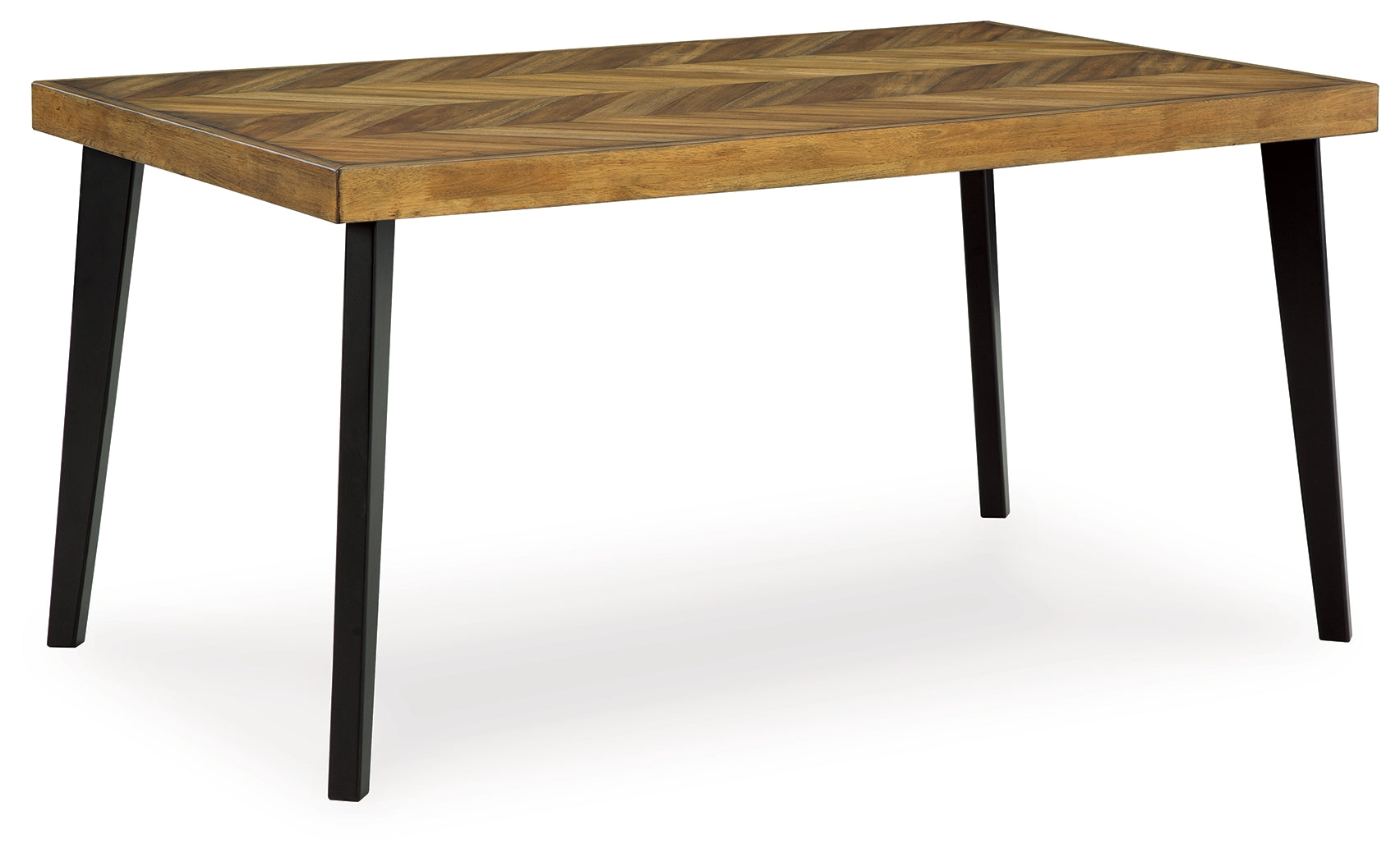 Blondon Brown/Black Dining Table and 6 Chairs (Set of 7) - D413-425 - Luna Furniture - Dallas Store