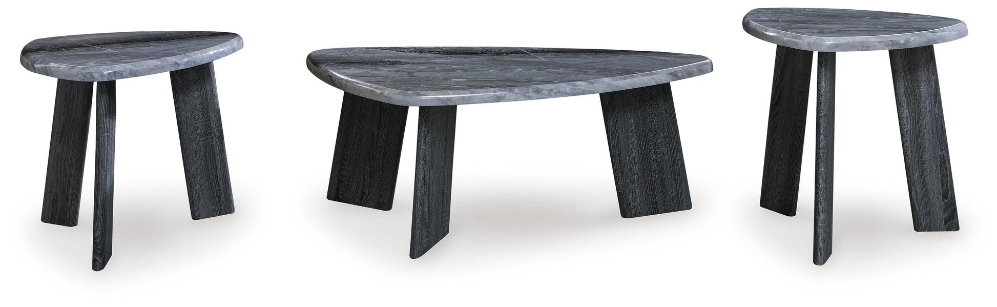 Bluebond Gray Table (Set of 3) - T390-13 - Luna Furniture - Dallas Store