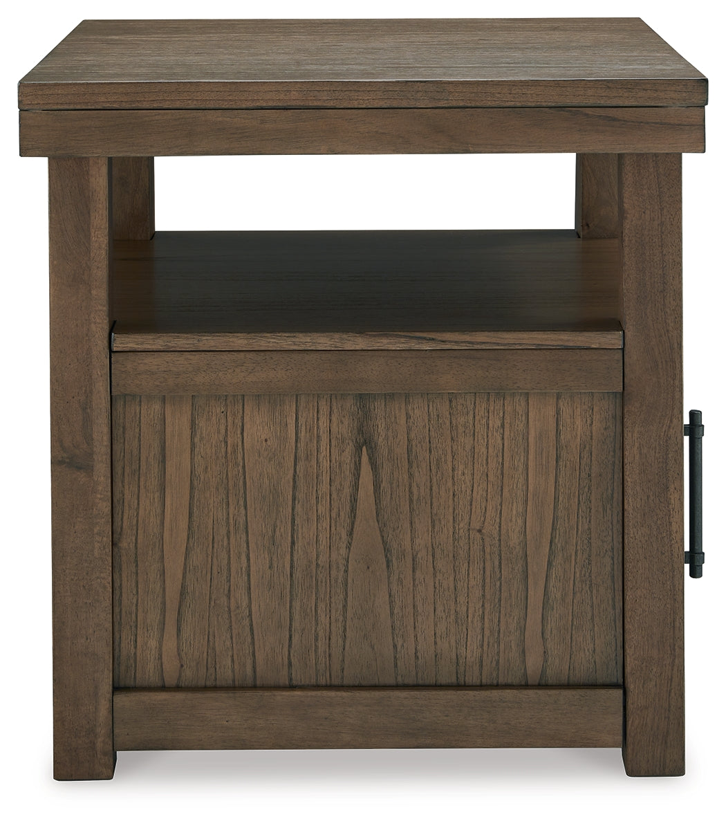 Boardernest Brown End Table - T738-3 - Luna Furniture - Dallas Store
