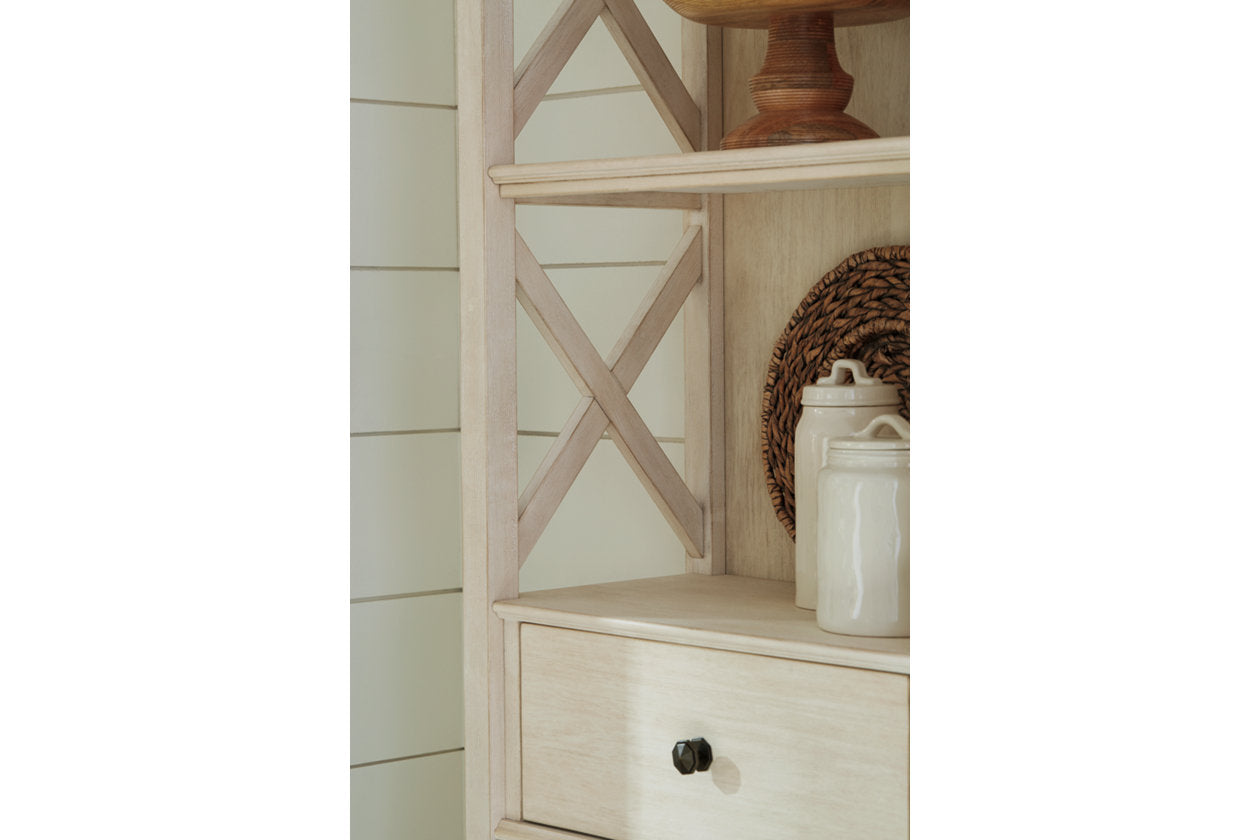 Bolanburg Antique White Display Cabinet - D647-76 - Luna Furniture - Dallas Store
