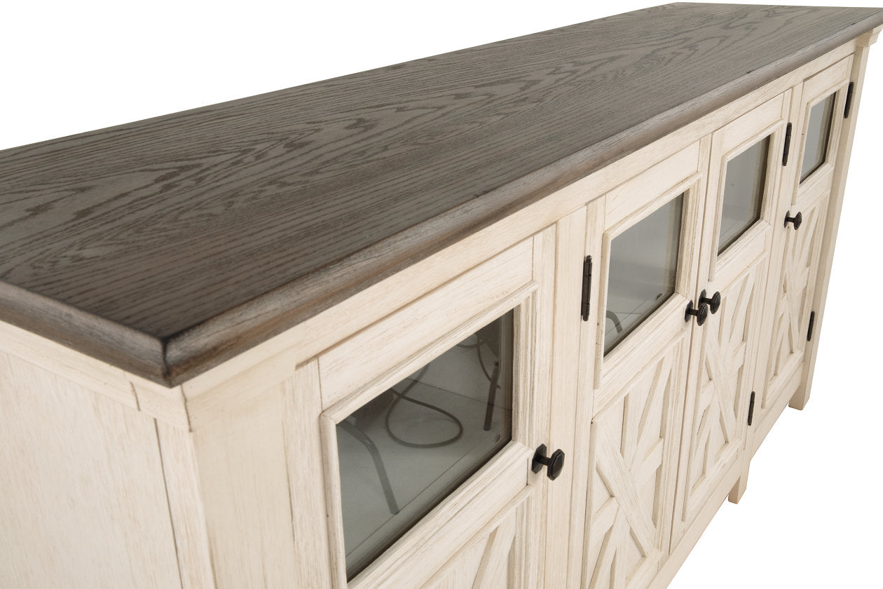 Bolanburg Two-tone 74" TV Stand - W647-60 - Luna Furniture - Dallas Store