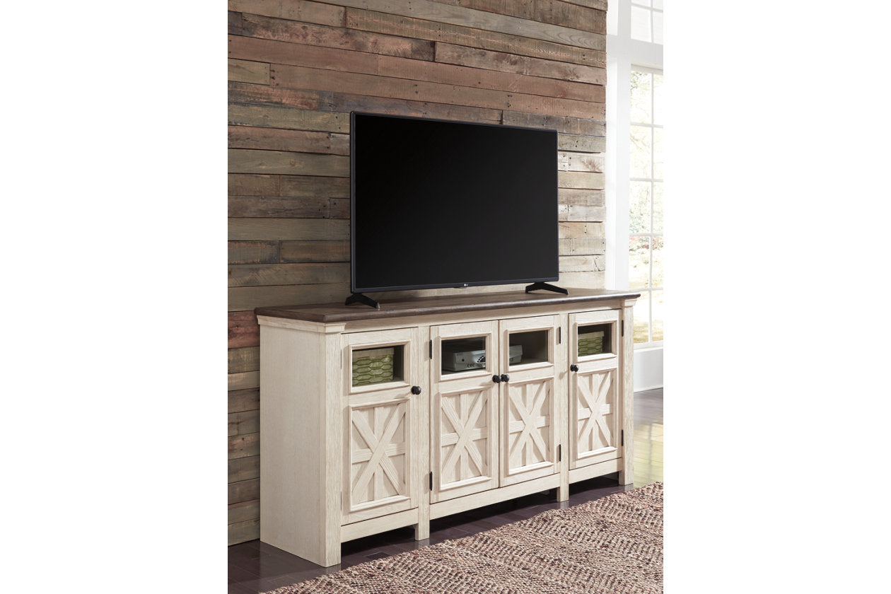 Bolanburg Two-tone 74" TV Stand - W647-60 - Luna Furniture - Dallas Store