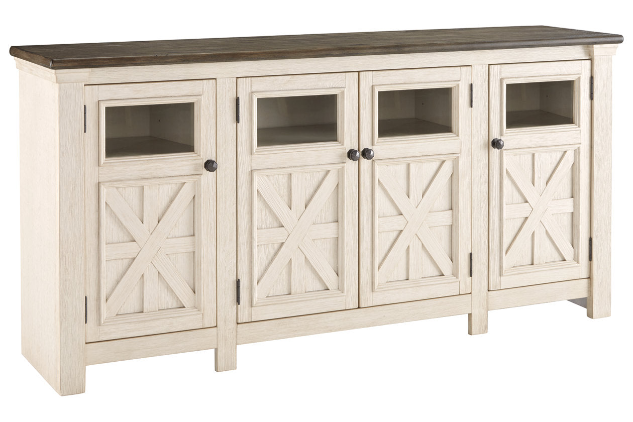 Bolanburg Two-tone 74" TV Stand - W647-60 - Luna Furniture - Dallas Store