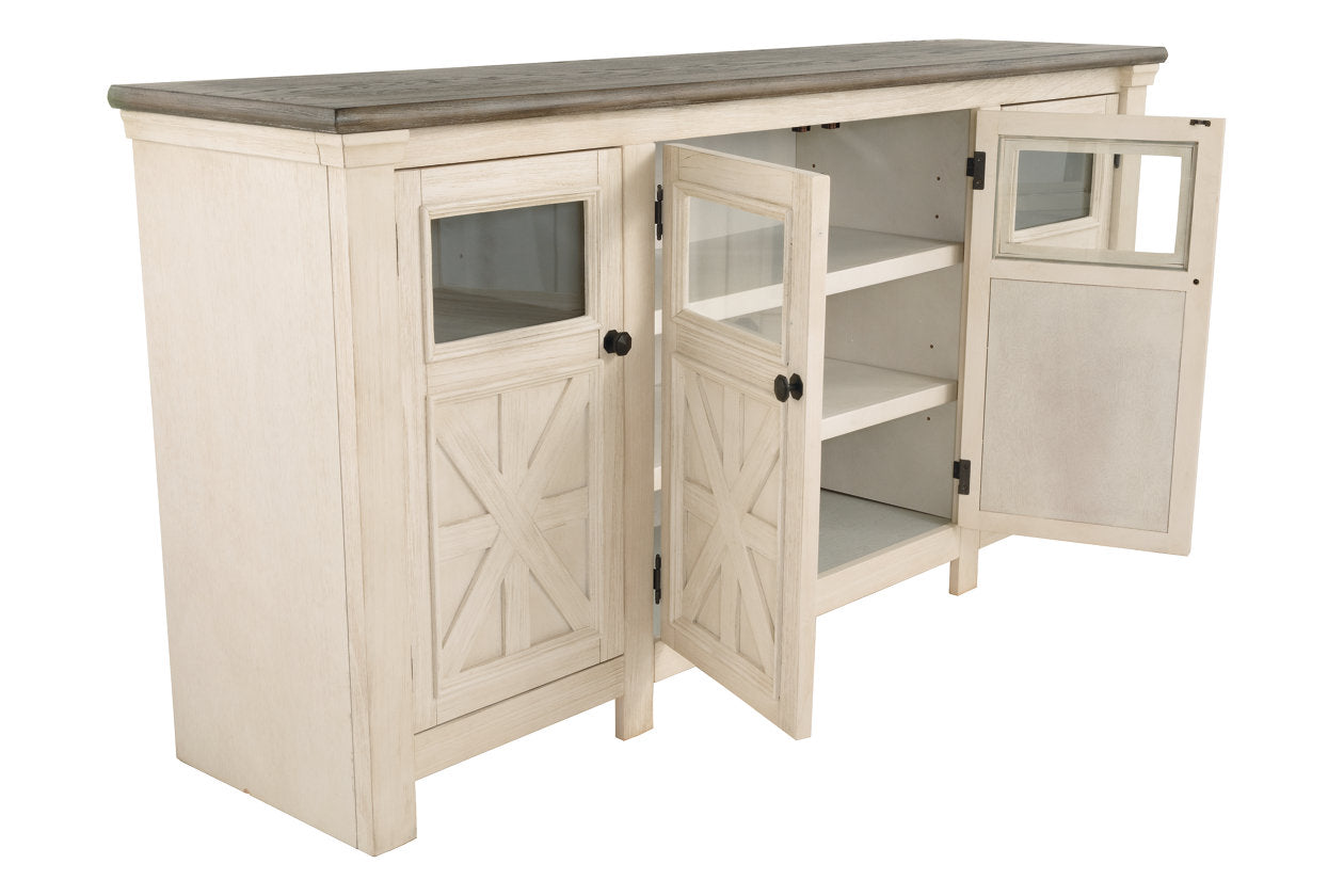 Bolanburg Two-tone 74" TV Stand - W647-60 - Luna Furniture - Dallas Store