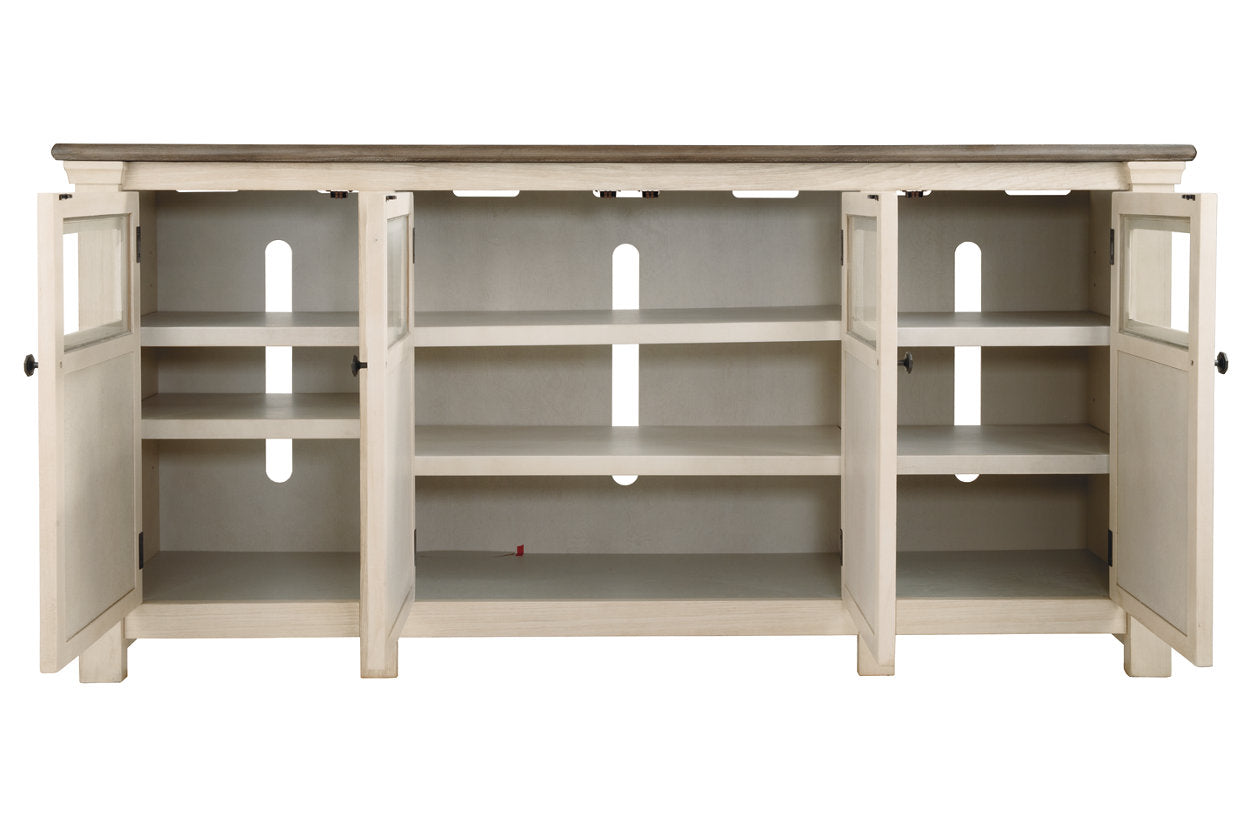 Bolanburg Two-tone 74" TV Stand - W647-60 - Luna Furniture - Dallas Store