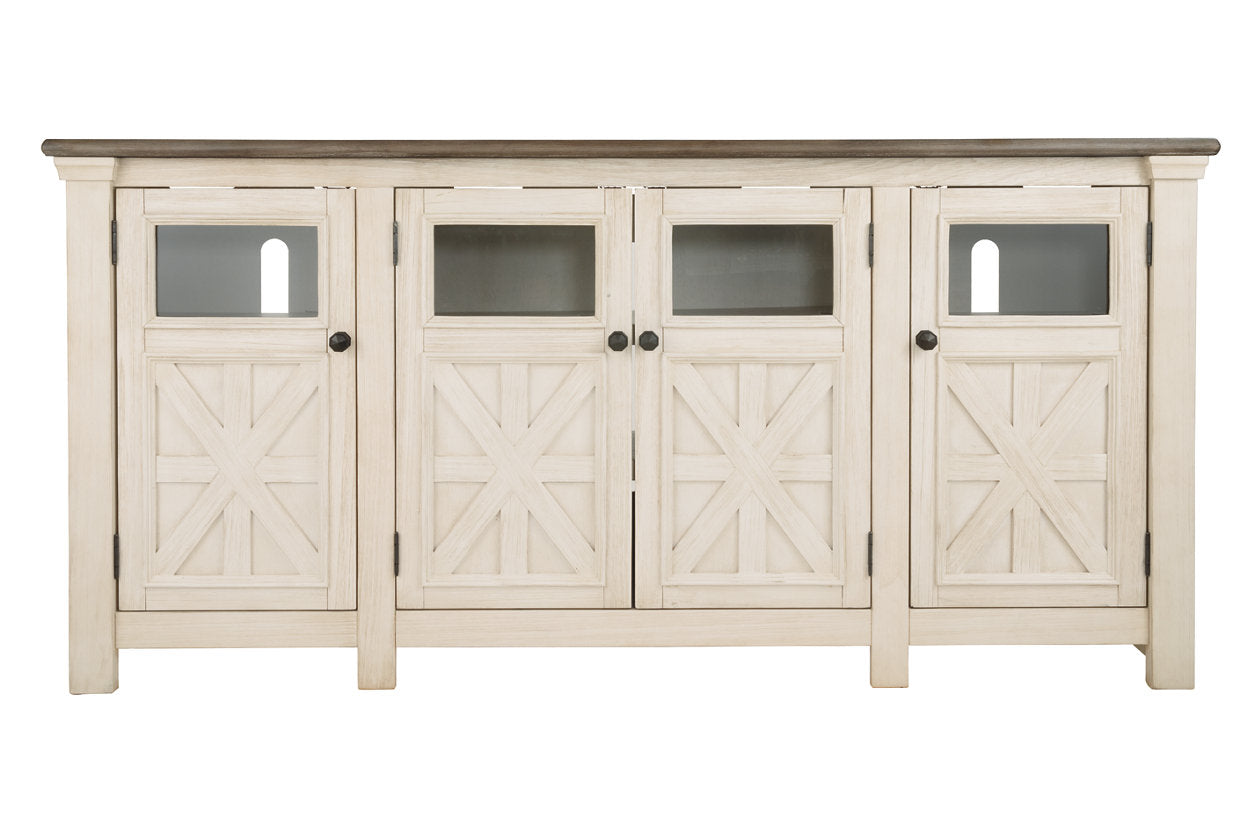 Bolanburg Two-tone 74" TV Stand - W647-60 - Luna Furniture - Dallas Store