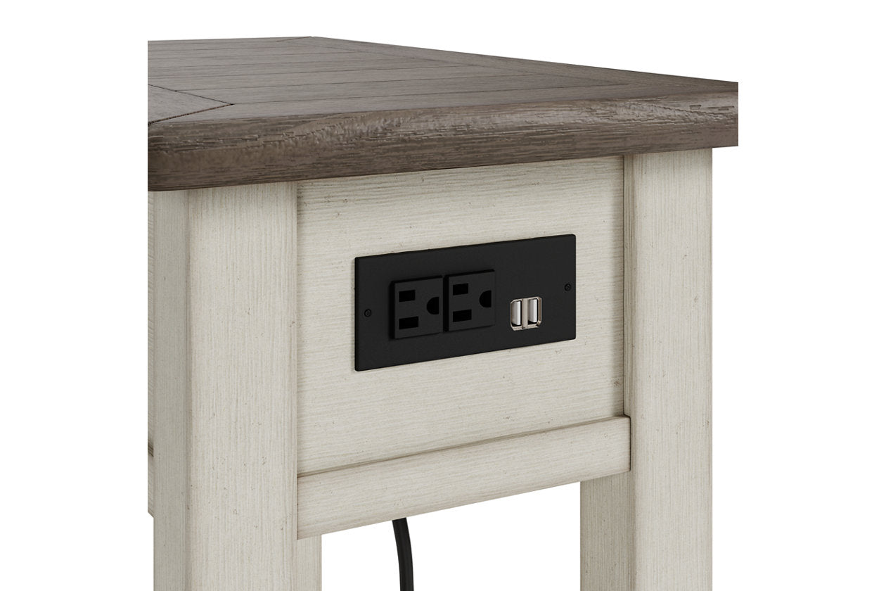 Bolanburg Two-tone Chairside End Table - T637-107 - Luna Furniture - Dallas Store