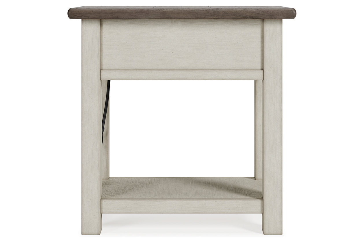 Bolanburg Two-tone Chairside End Table - T637-107 - Luna Furniture - Dallas Store