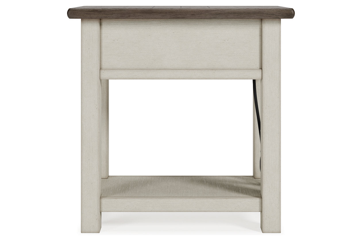 Bolanburg Two-tone Chairside End Table - T637-107 - Luna Furniture - Dallas Store