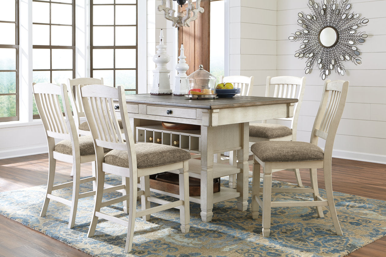 Bolanburg Two-tone Counter Height Dining Table - D647-32 - Luna Furniture - Dallas Store