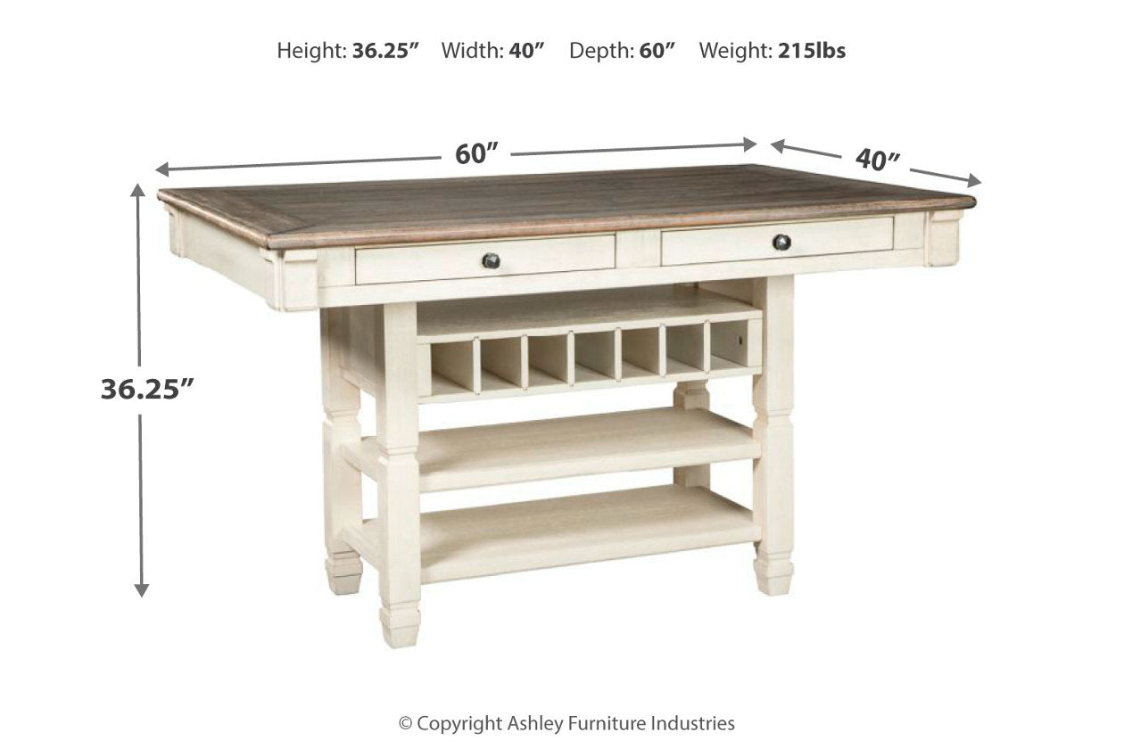 Bolanburg Two-tone Counter Height Dining Table - D647-32 - Luna Furniture - Dallas Store