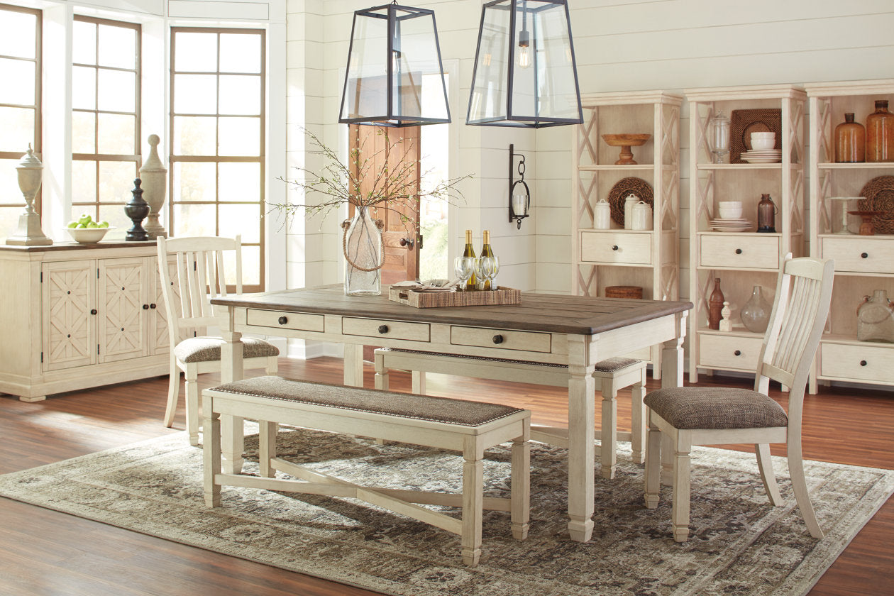 Bolanburg Two-tone Dining Bench - D647-00 - Luna Furniture - Dallas Store