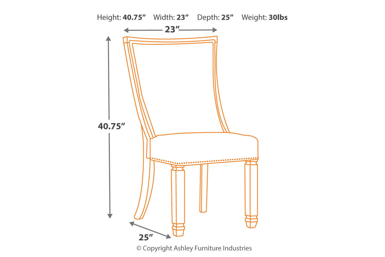 Bolanburg Two-tone Dining Chair, Set of 2 - D647-02 - Luna Furniture - Dallas Store