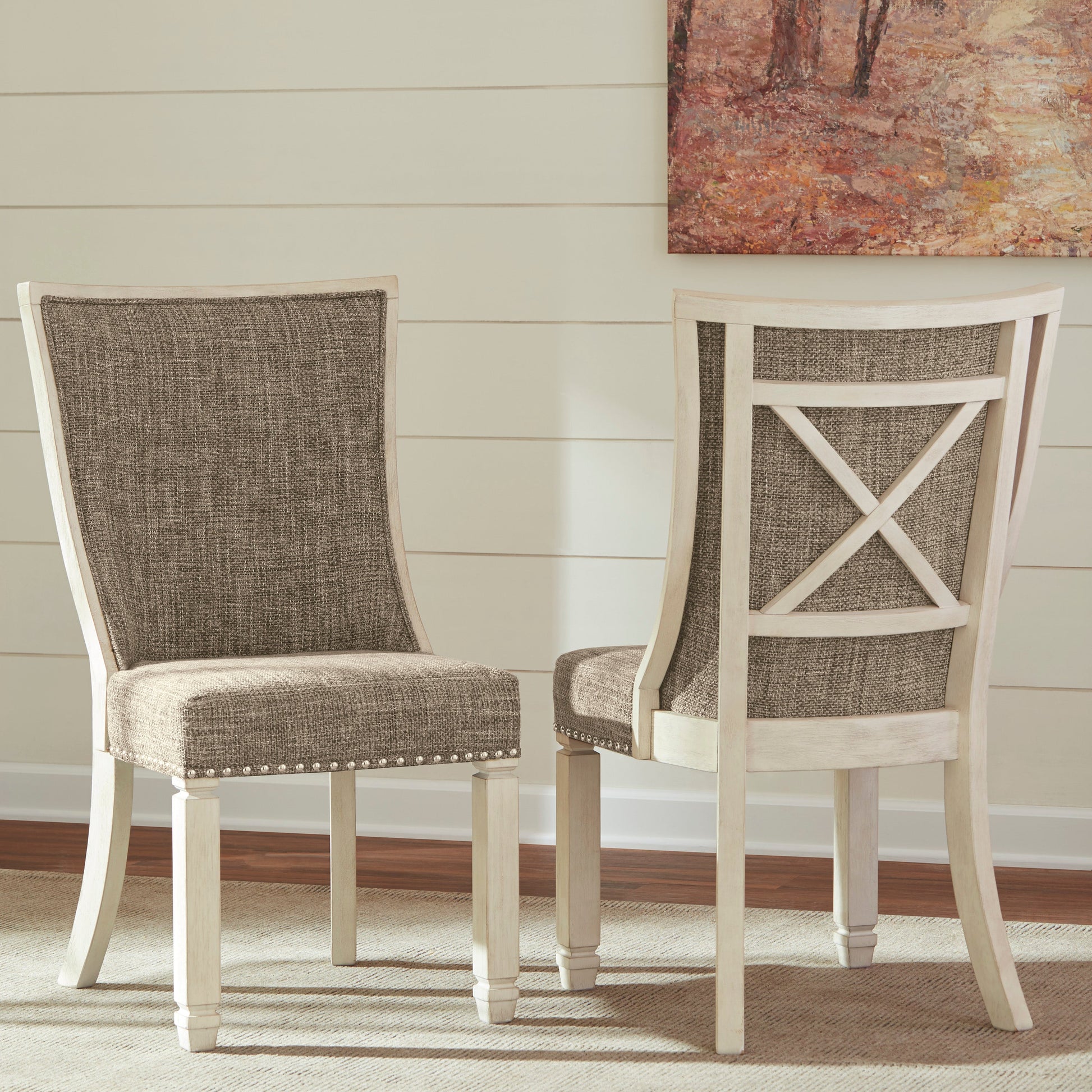 Bolanburg Two-tone Extendable Dining Set - SET | D647-55T | D647-55B | D647-02 | D647-01(4) - Luna Furniture - Dallas Store