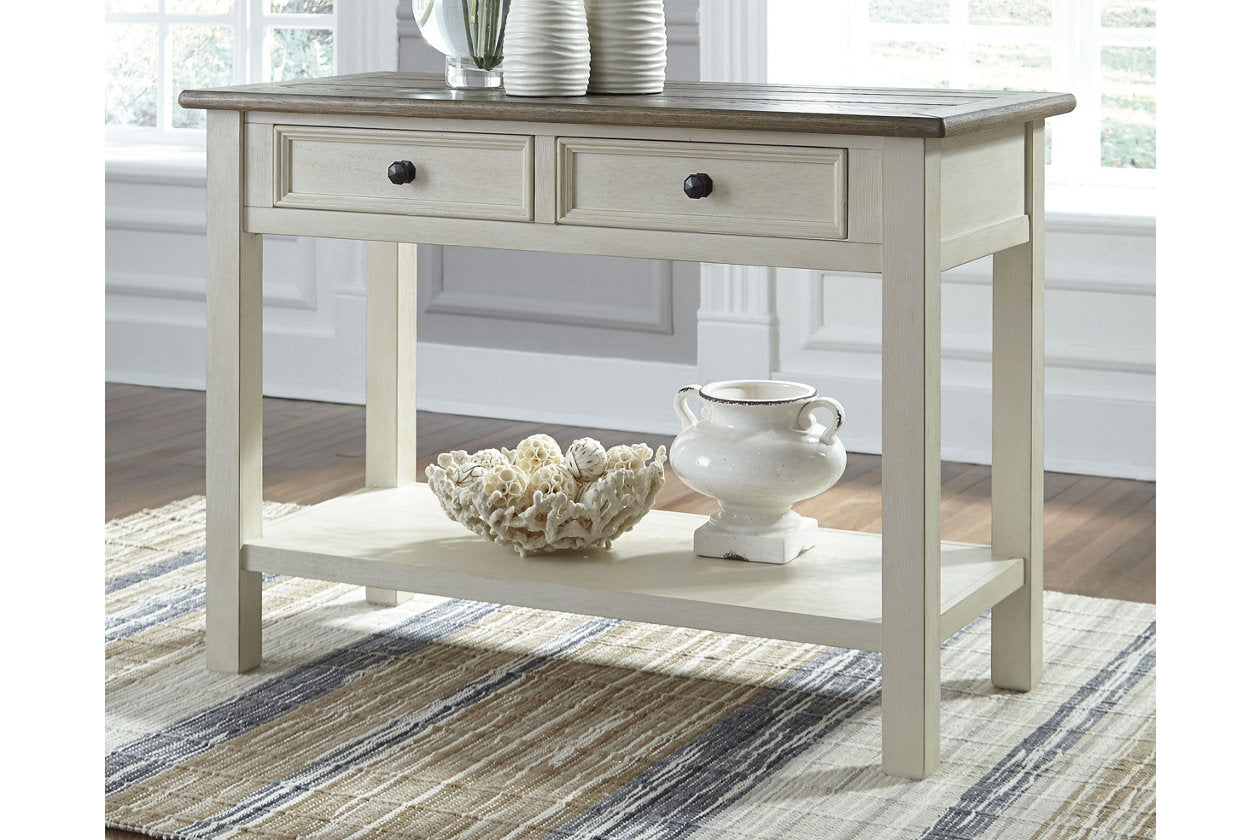 Bolanburg Two-tone Sofa/Console Table - T637-4 - Luna Furniture - Dallas Store