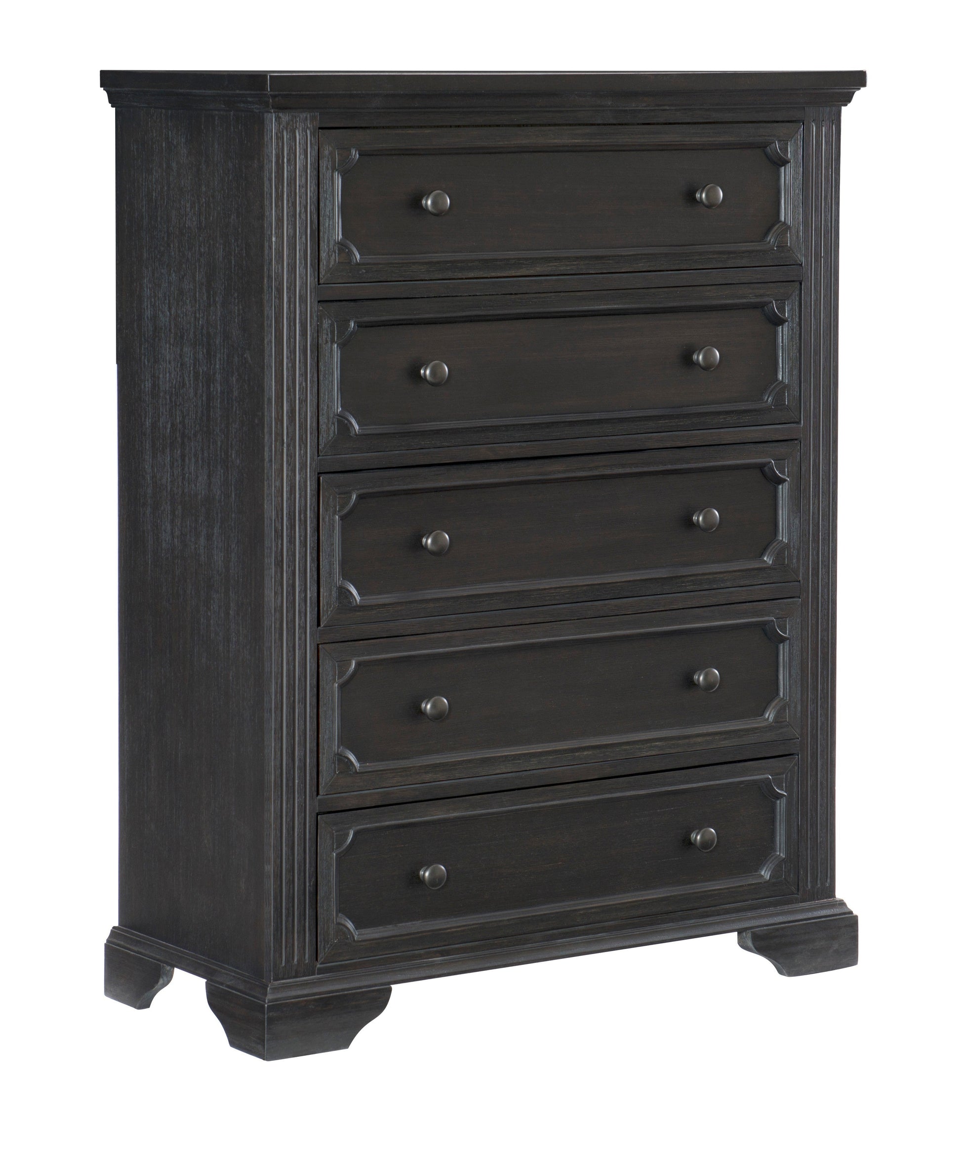 Bolingbrook Wire-Brushed Charcoal Chest - 1647-9 - Luna Furniture - Dallas Store