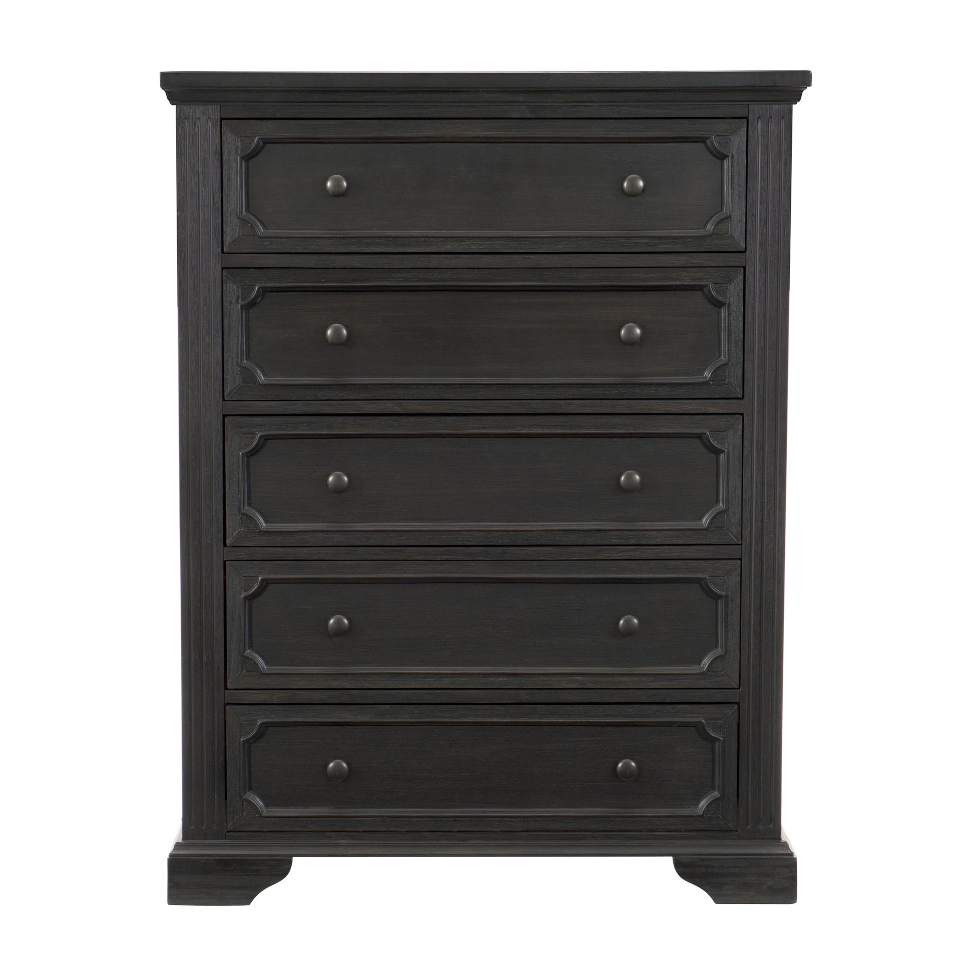 Bolingbrook Wire-Brushed Charcoal Chest - 1647-9 - Luna Furniture - Dallas Store