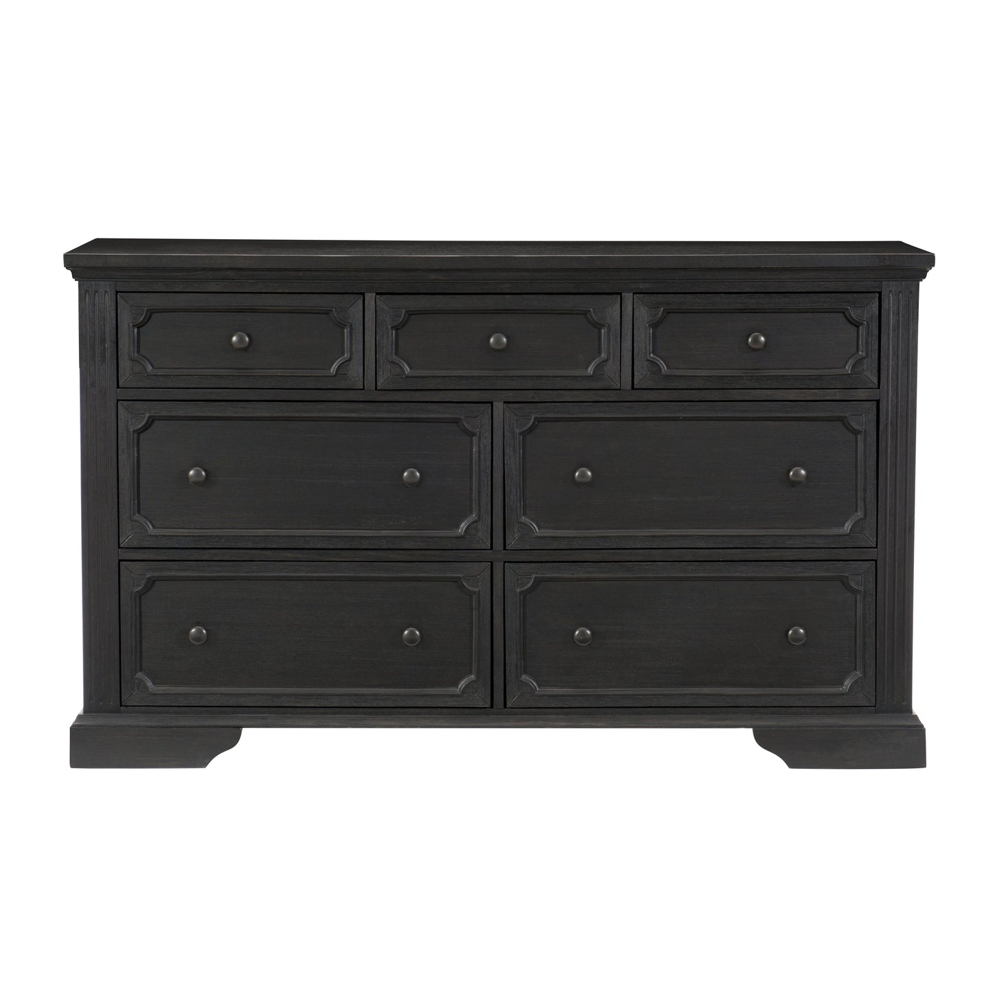 Bolingbrook Wire-Brushed Charcoal Dresser - 1647-5 - Luna Furniture - Dallas Store