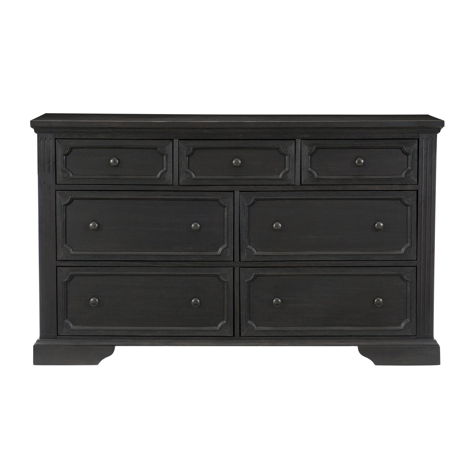 Bolingbrook Wire-Brushed Charcoal Dresser - 1647-5 - Luna Furniture - Dallas Store