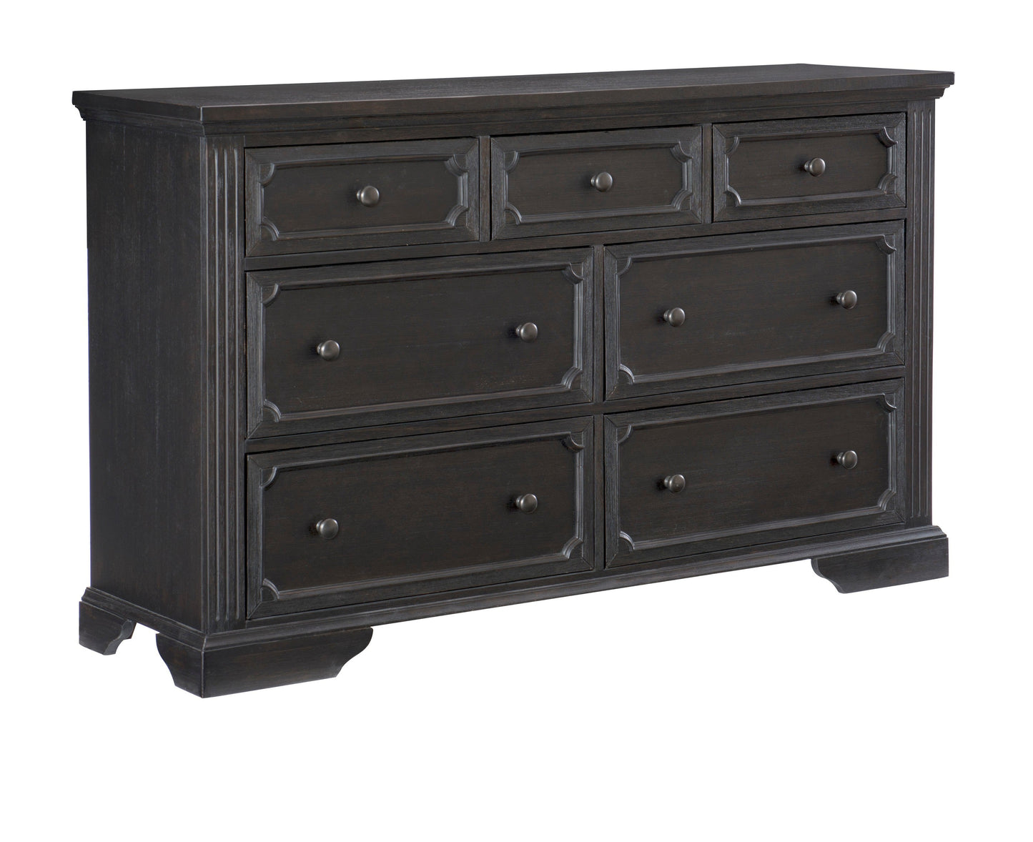 Bolingbrook Wire-Brushed Charcoal Dresser - 1647-5 - Luna Furniture - Dallas Store