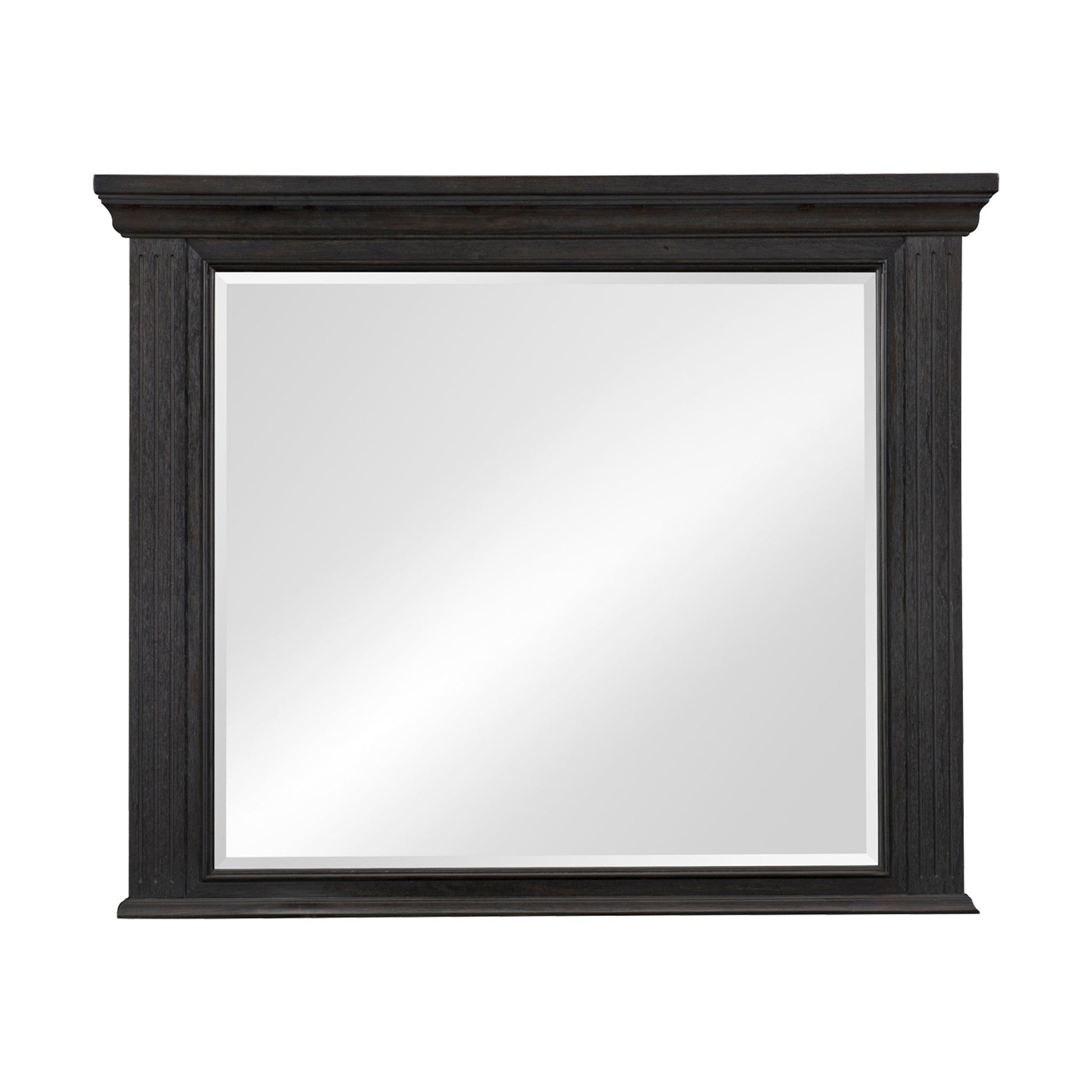 Bolingbrook Wire-Brushed Charcoal Mirror (Mirror Only) - 1647-6 - Luna Furniture - Dallas Store