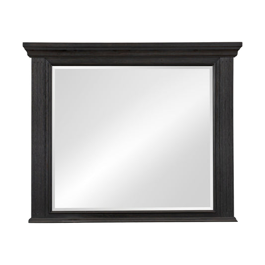 Bolingbrook Wire-Brushed Charcoal Mirror (Mirror Only) - 1647-6 - Luna Furniture - Dallas Store
