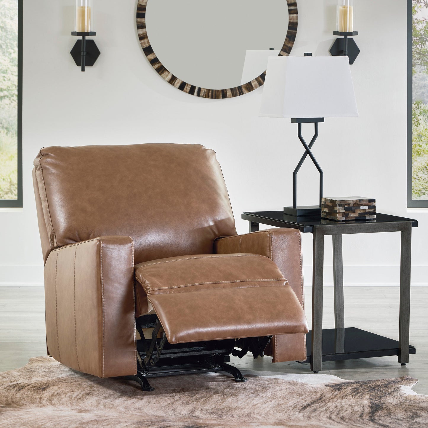 Bolsena Caramel Leather Living Room Set - SET | 5560338 | 5560335 - Luna Furniture - Dallas Store