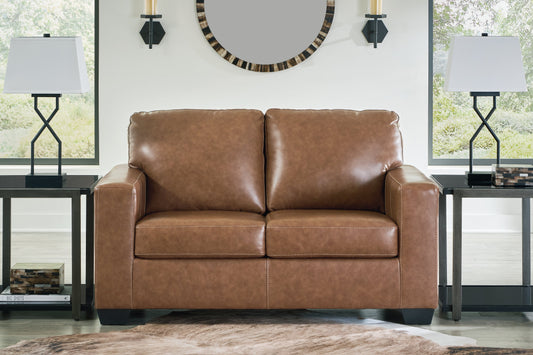 Bolsena Caramel Loveseat - 5560335 - Luna Furniture - Dallas Store