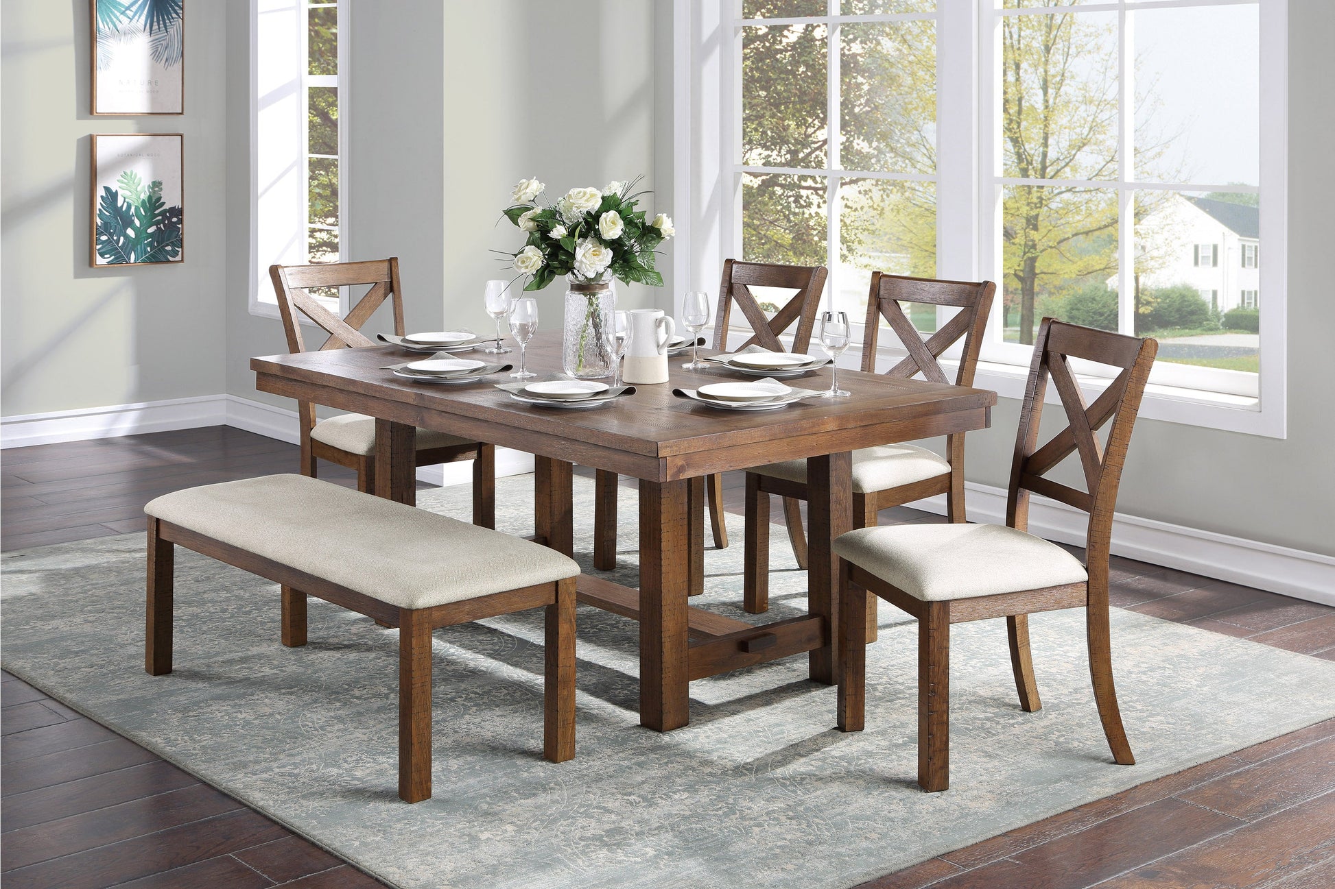Bonner Brown Side Chair, Set of 2 - 5808S - Luna Furniture - Dallas Store