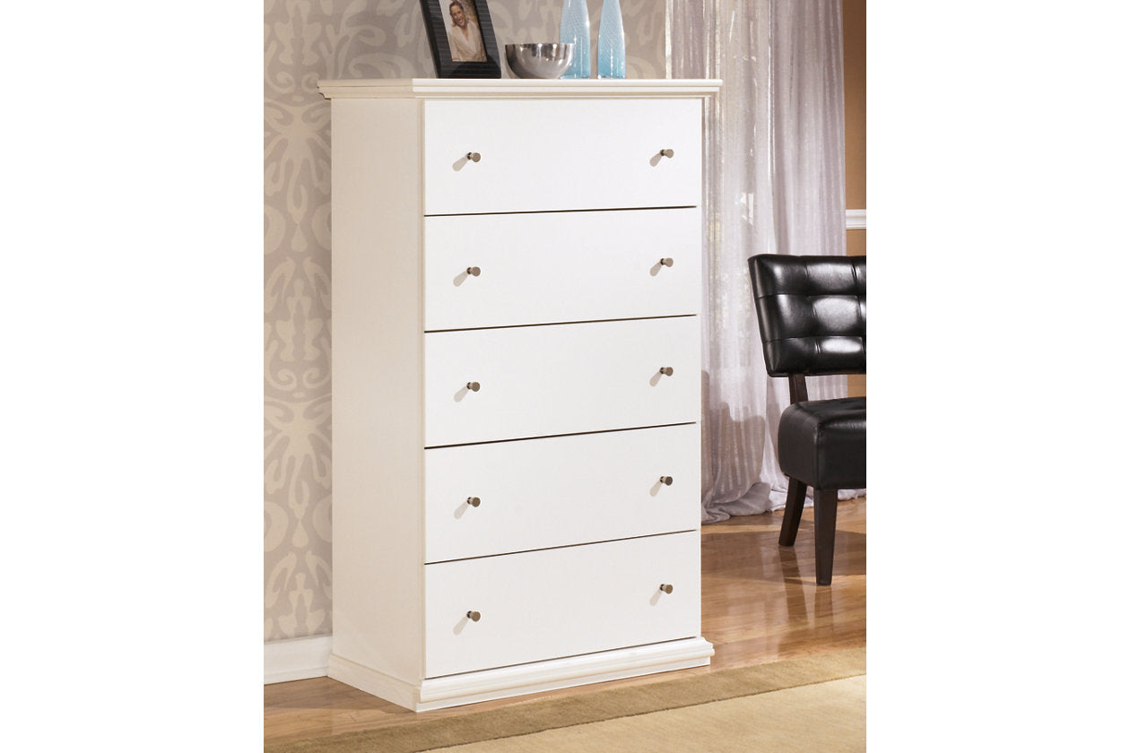 Bostwick Shoals White Chest of Drawers - B139-46 - Luna Furniture - Dallas Store