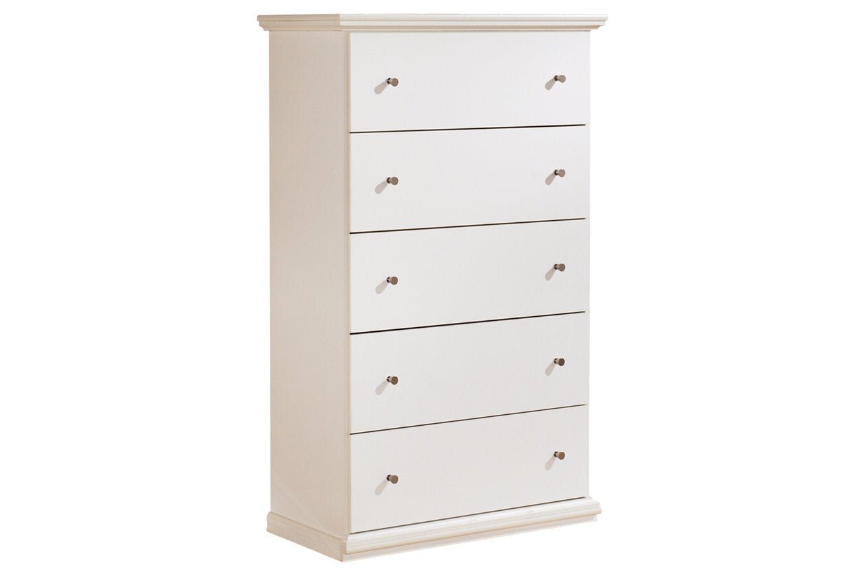 Bostwick Shoals White Chest of Drawers - B139-46 - Luna Furniture - Dallas Store
