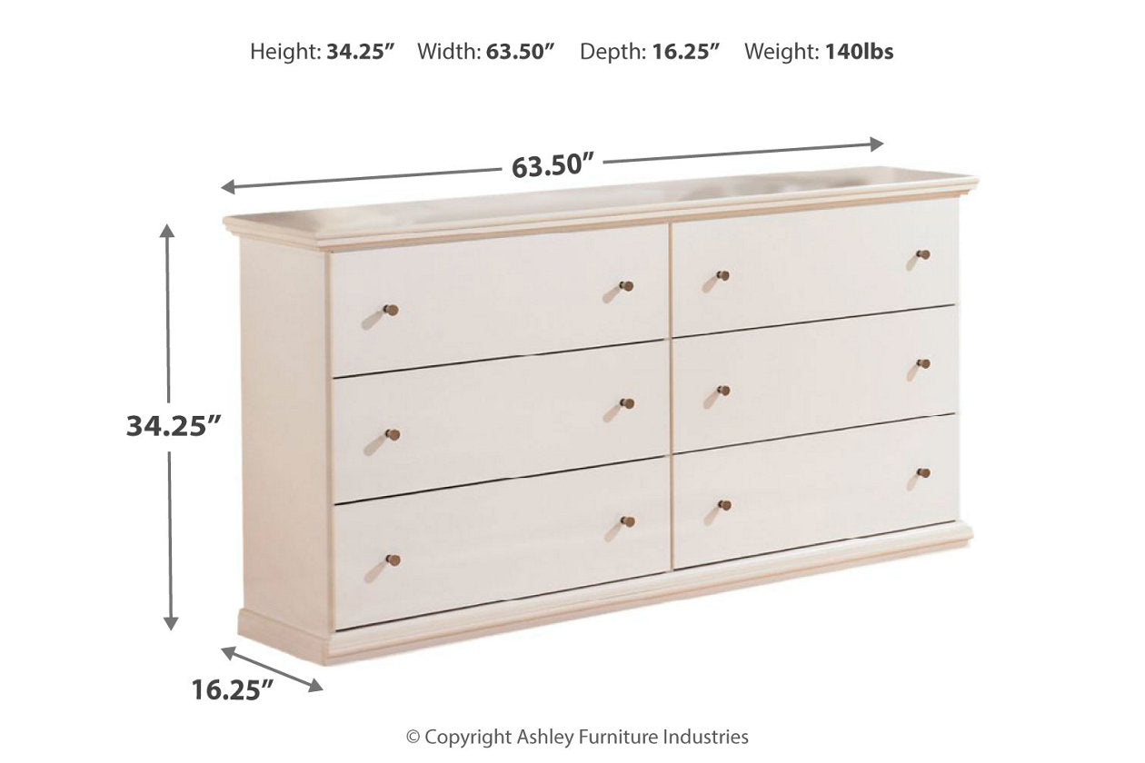 Bostwick Shoals White Dresser - B139-31 - Luna Furniture - Dallas Store