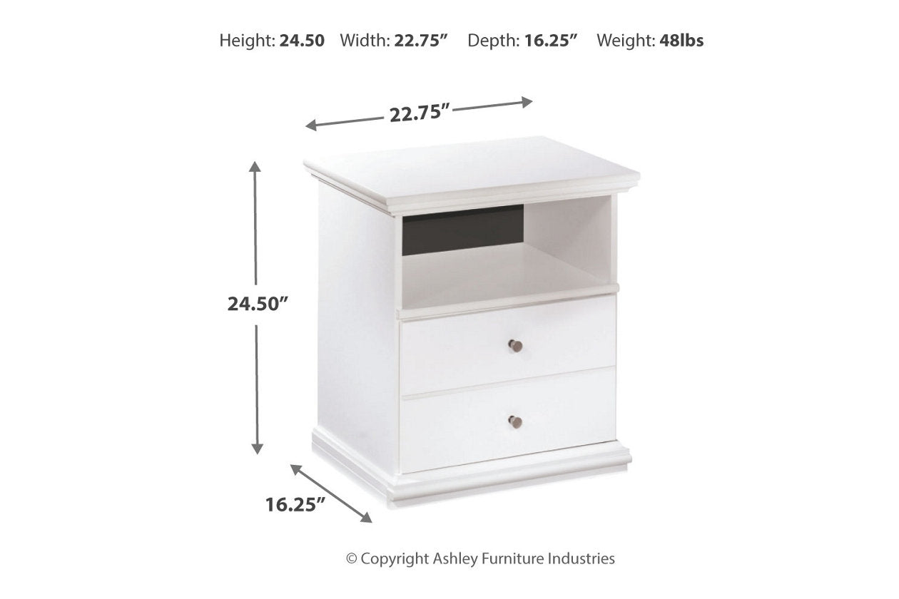 Bostwick Shoals White Nightstand - B139-91 - Luna Furniture - Dallas Store
