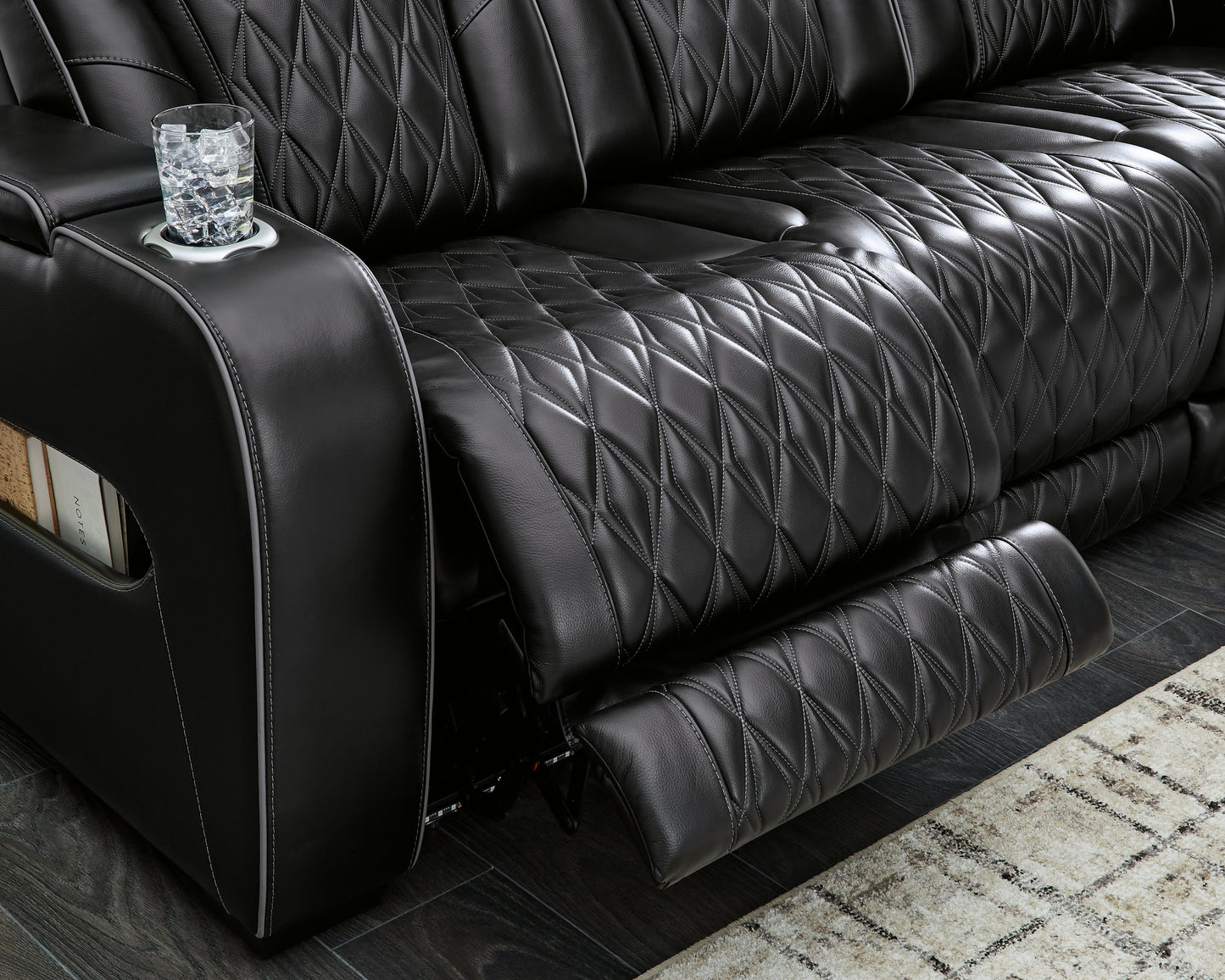 Boyington Black Power Reclining Loveseat with Console - U2710618 - Luna Furniture - Dallas Store